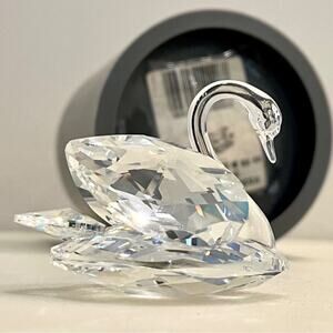 Swarovski Crystal Decor SCS Austrian SWAN BIRD 2-1/2” FIGURINE 763 NR 050 In BOX